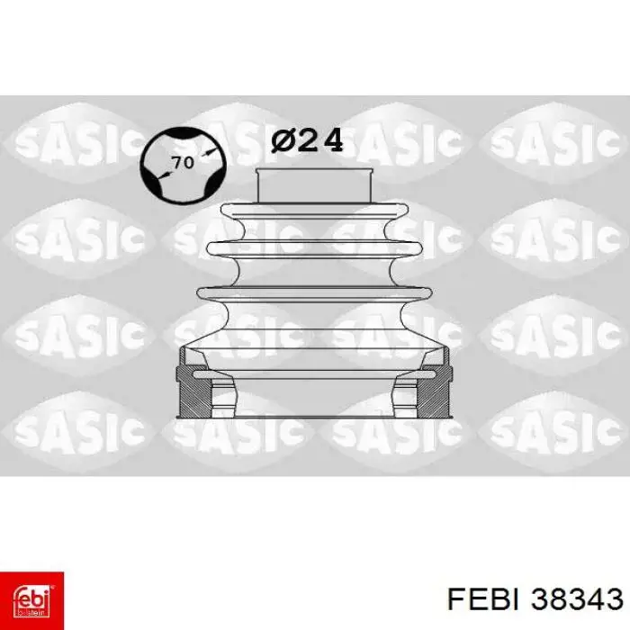 Пыльник шарнира угловых скоростей внутренний передний Febi 38343 цена, от 12.50 USD