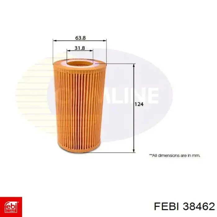 Фильтр масла Febi 38462
