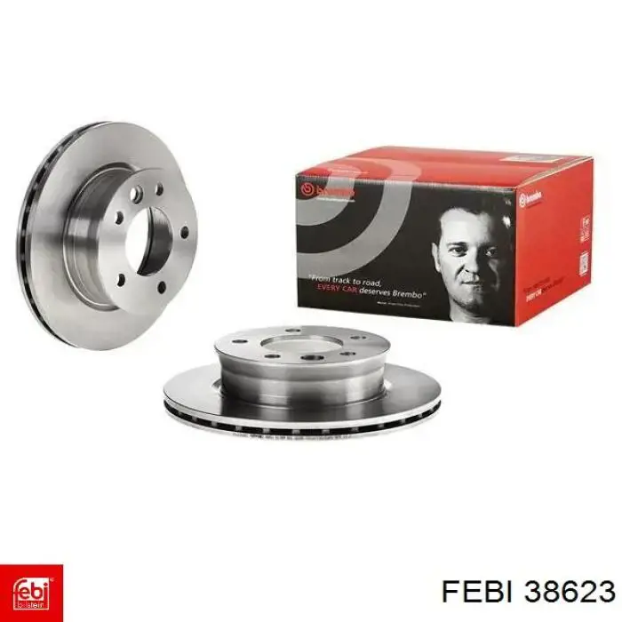 Тормоз дисковый передний Febi 38623 цена, от 40.46 USD