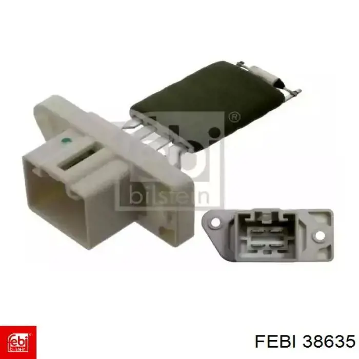 Резистор (сопротивление) вентилятора печки (отопителя салона) Febi 38635