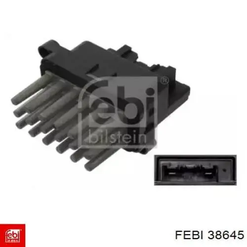 Резистор (сопротивление) вентилятора печки (отопителя салона) Febi 38645