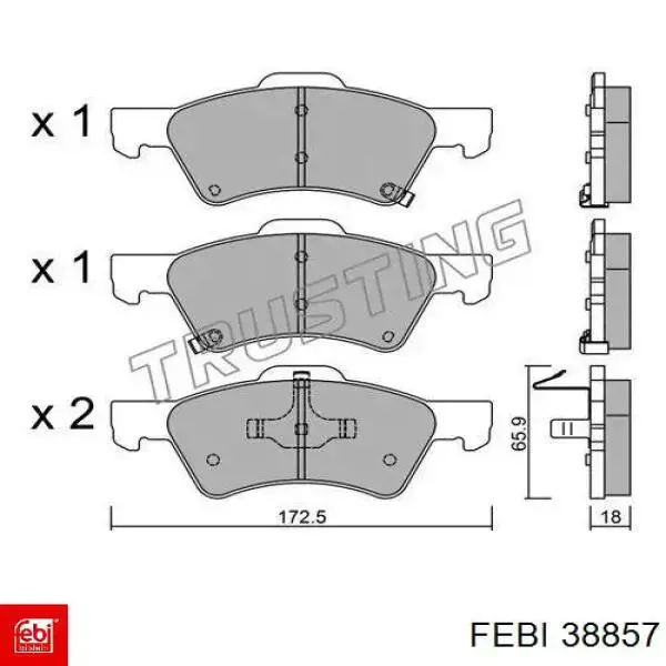Рулевая тяга Febi 38857 цена, от 13.36 USD