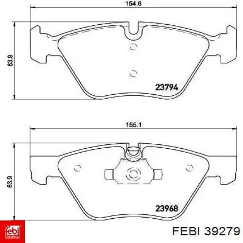 Ступицы задних колес Febi 39279 цена, от 87.24 USD