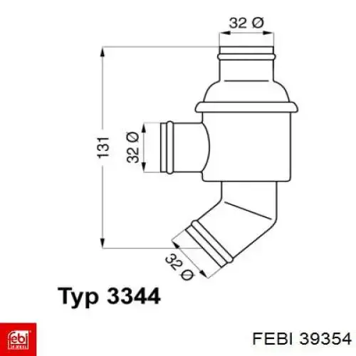 Балансир подвески задний правый Febi 39354 цена, от 25.34 USD