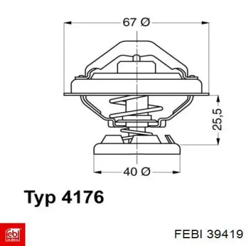 Пневморессора моста Auger AU34725K03