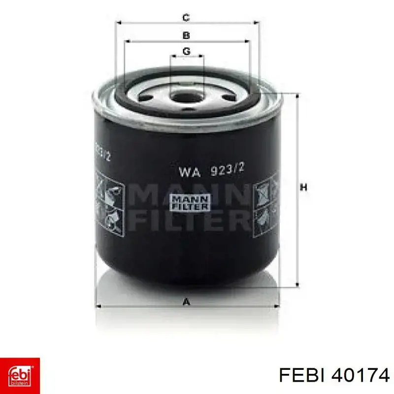 Купить 40174 Febi Фильтр осушитель фреоновый