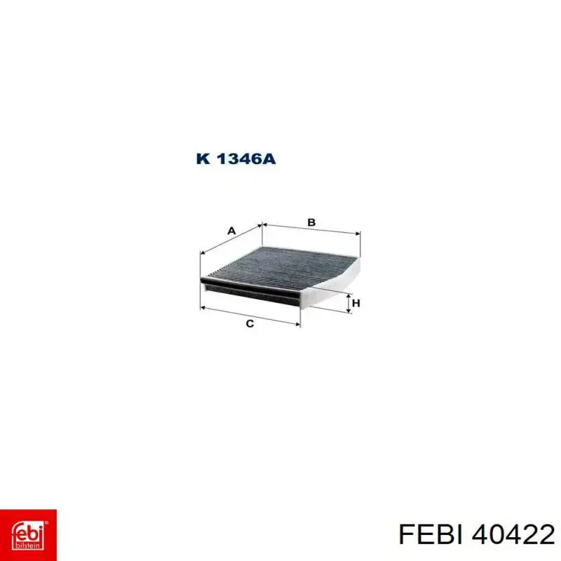 Воздушный фильтр салона Febi 40422