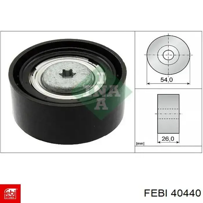 Паразитный ролик приводного ремня Febi 40440 цена, от 18.15 USD