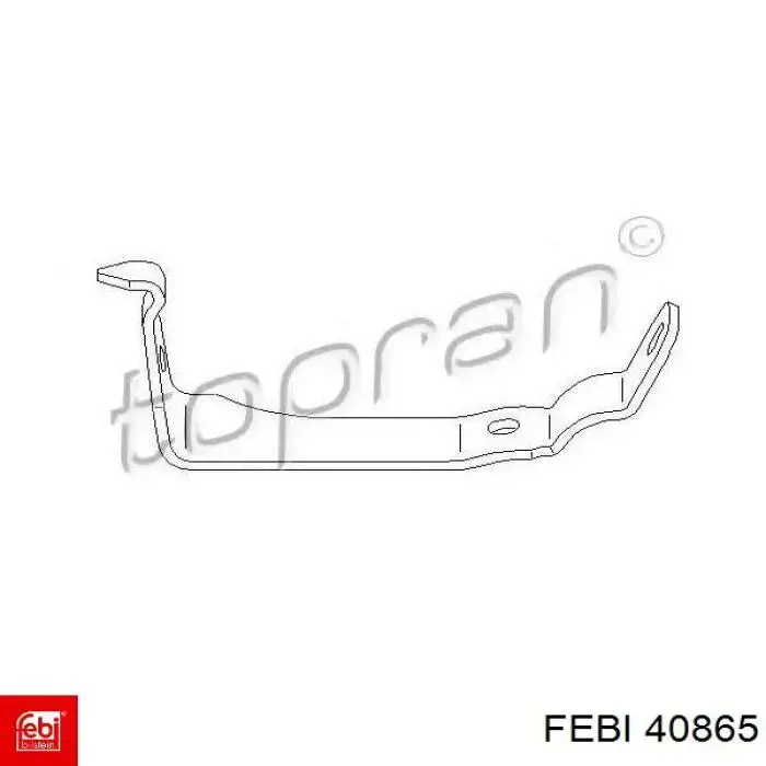 Купить 40865 Febi Хомут крепления втулки стабилизатора переднего
