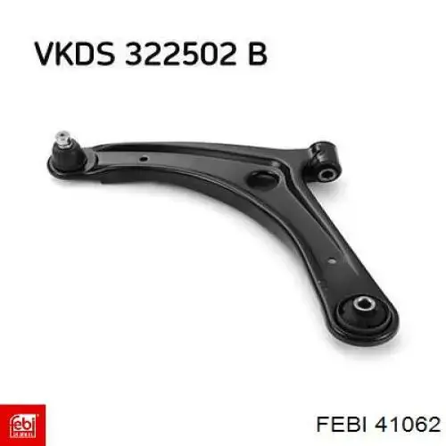 Левый рычаг передней нижней подвески Febi 41062 цена, от 38.54 USD