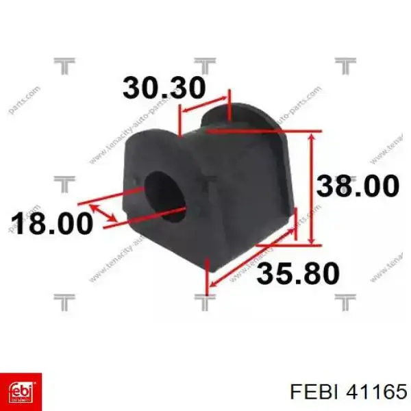 Купить 41165 Febi Втулка заднего стабилизатора