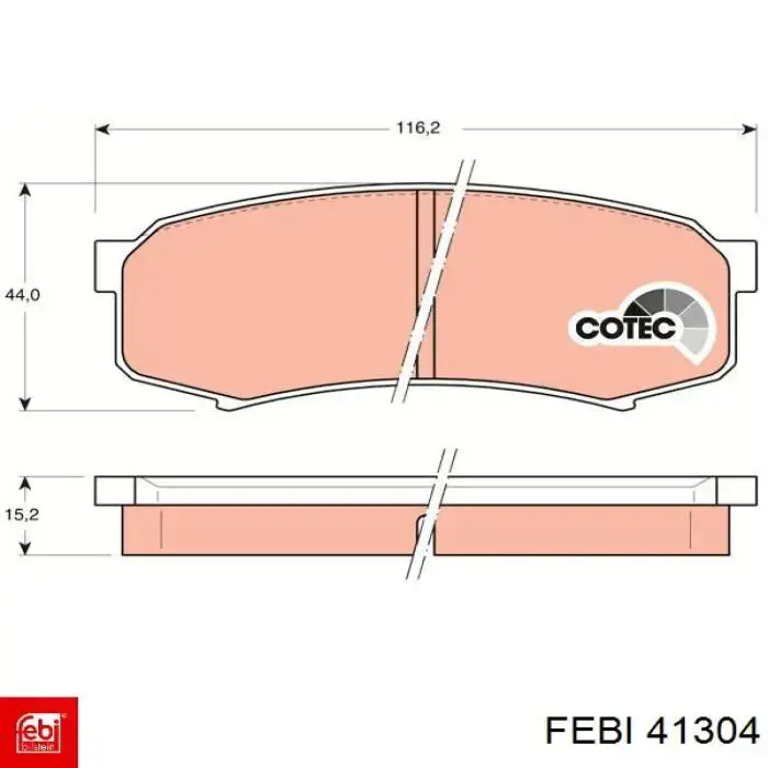 Рулевая тяга 41304 Febi