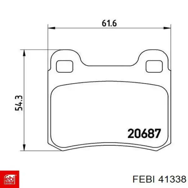 Резинка заднего стабилизатора Febi 41338 цена, от 1.12 USD