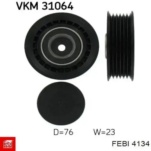 Натяжной ролик 4134 Febi