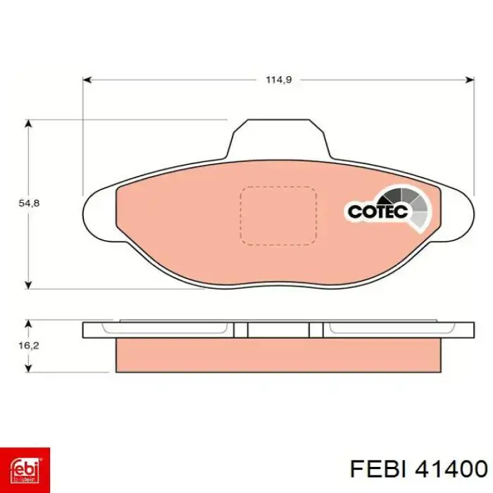 Сайлентблок передней подвески Febi 41400 цена, от 27.29 USD