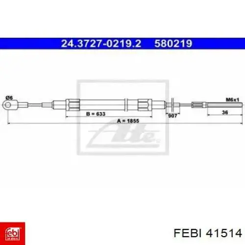 Втулка стабілізатора заднього 41514 Febi