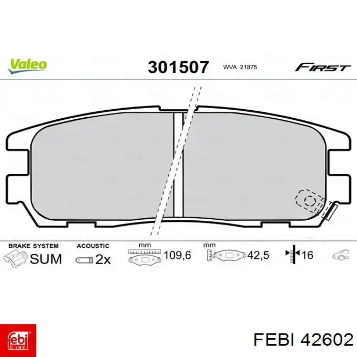 Стойка стабилизатора задняя правая Febi 42602 цена, от 14.14 USD