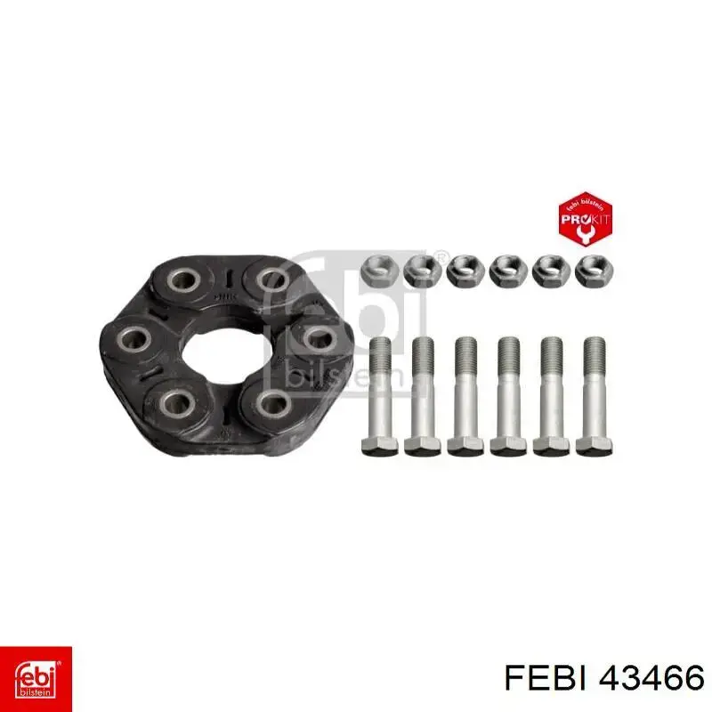 Резиновая муфта кардана Febi 43466 цена, от 76.05 USD