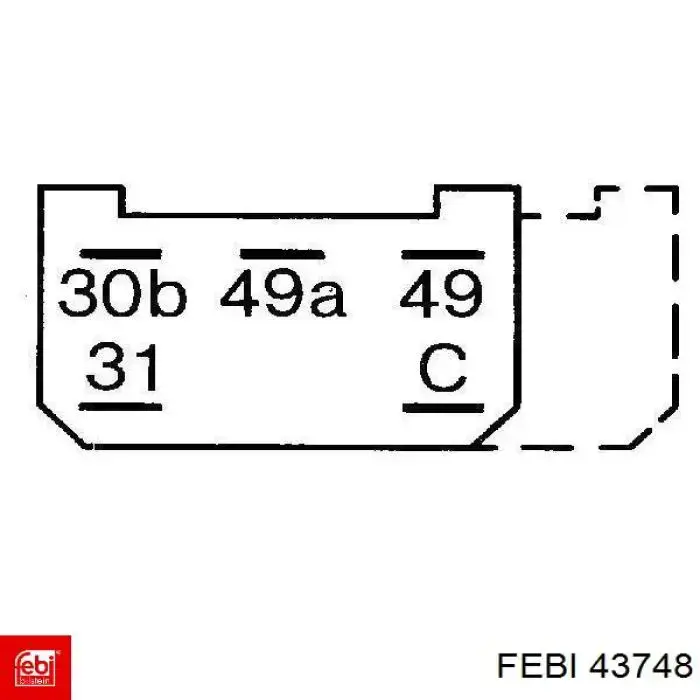 Реле поворотников Febi 43748
