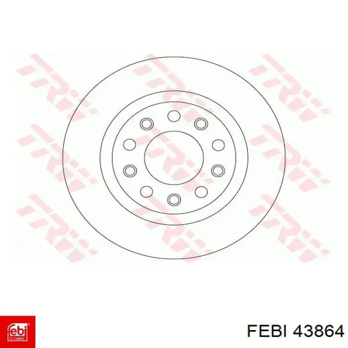 43864 Febi Дисковый тормоз