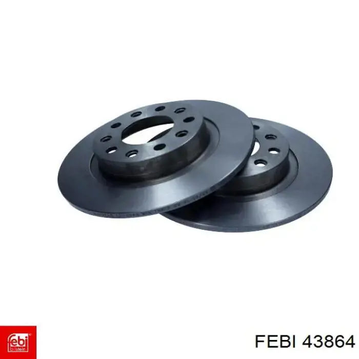 Купить 43864 Febi Диск тормозной задний