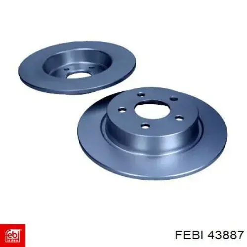 Купить 43887 Febi Диск тормозной задний