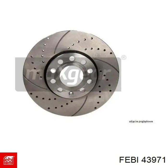 Тормоз дисковый передний Febi 43971 цена, от 57.71 USD