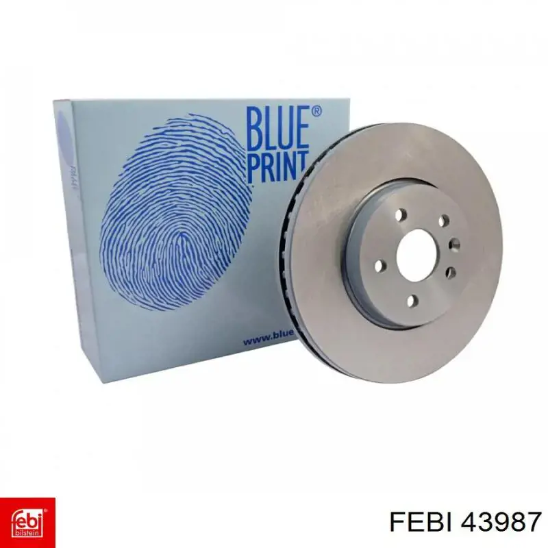 Передние тормозные диски 43987 Febi