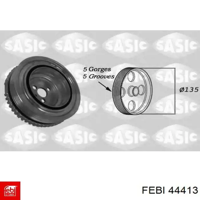 Шкив коленвала 55217836 Fiat/Alfa/Lancia