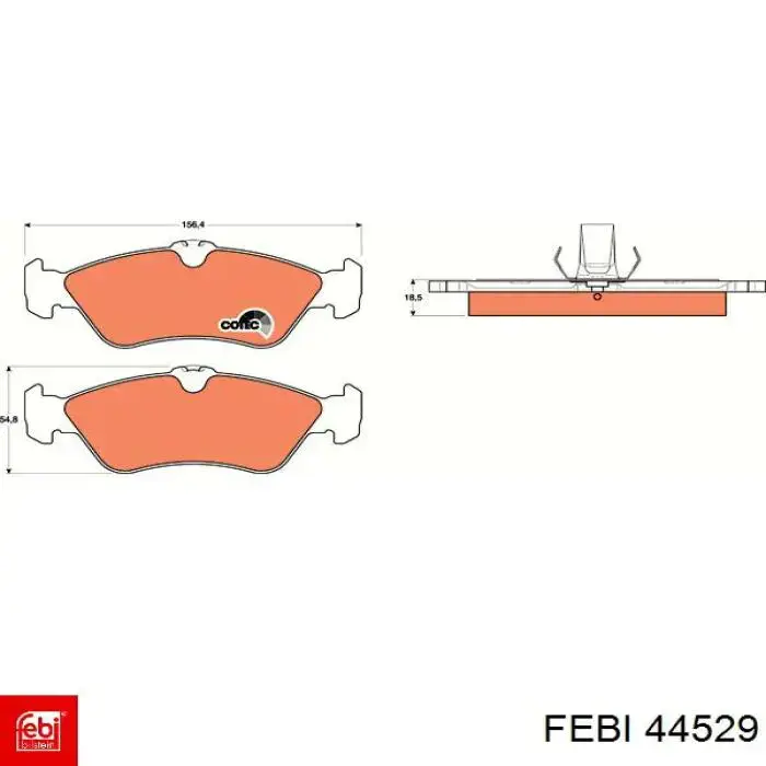 Отбойник амортизатора заднего 44529 Febi