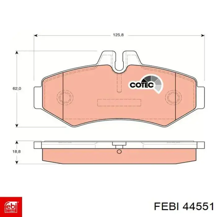 Задняя опора двигателя Febi 44551 цена, от 15.34 USD