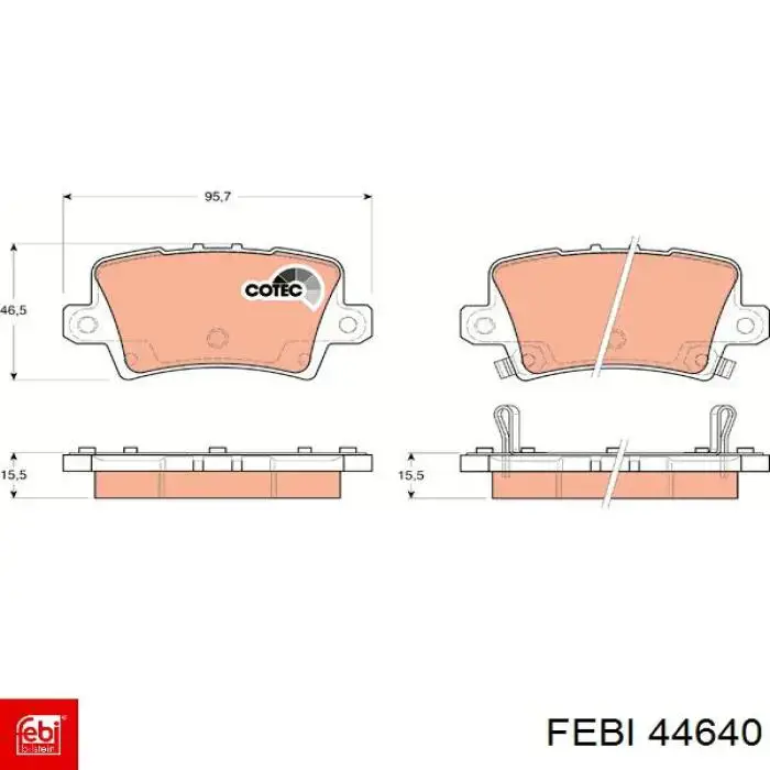Купить 44640 Febi Буфер (отбойник) амортизатора переднего