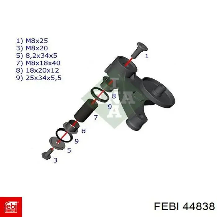 Купить 44838 Febi Натяжитель приводного ремня