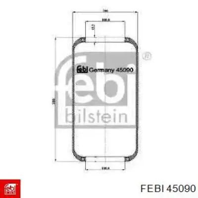Пневмоподушка задняя Febi 45090