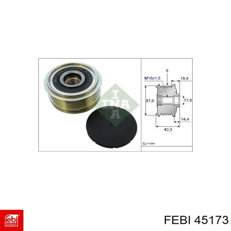 ГЦС Febi 45173 цена, от 62.53 USD