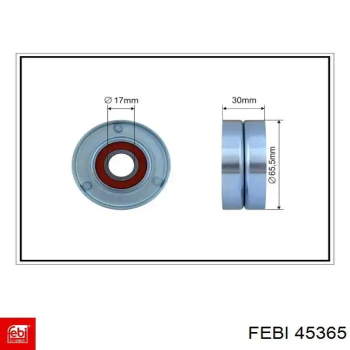 Роликовий модуль натяжителя ремня Febi 45365 цена, от 79.31 USD