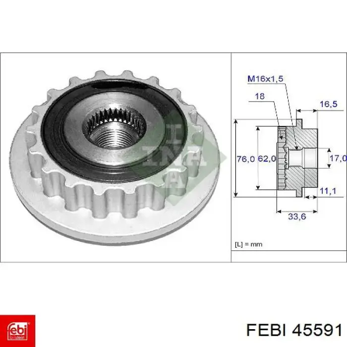 Подушка двигателя Febi 45591 цена, от 64.78 USD
