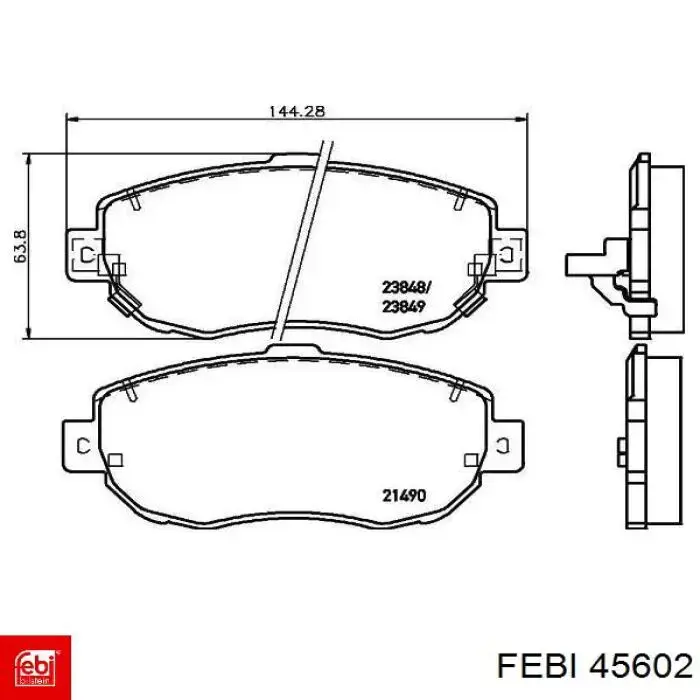 Скоба патрубка интеркуллера Febi 45602