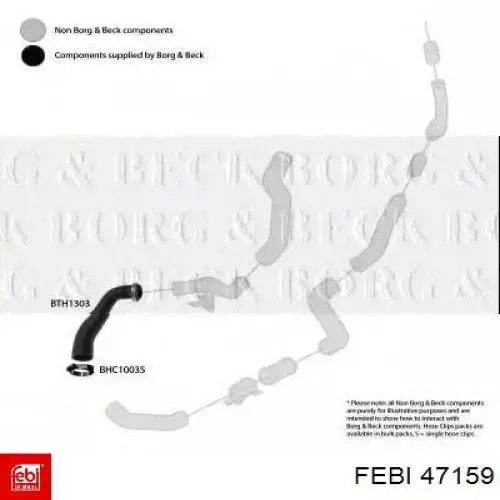Шланг/патрубок интеркуллера Febi 47159 цена, от 11.27 USD