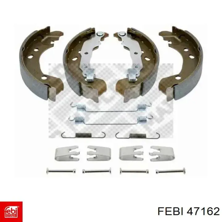 Тормоза рабочие задние ножные и тормозные барабаны Febi 47162 цена, от 98.48 USD