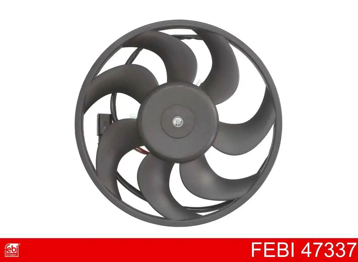 47337 Febi ventilador elétrico de aparelho de ar condicionado montado (motor + roda de aletas)
