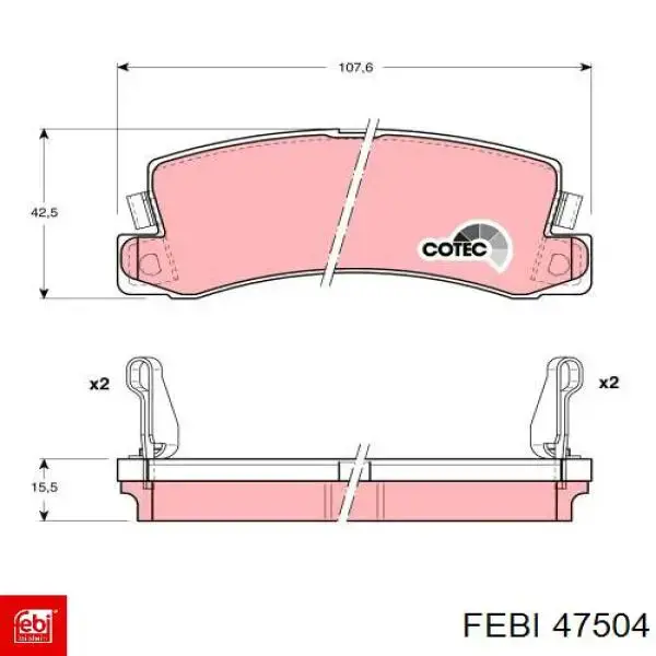 Свечи накала 47504 Febi