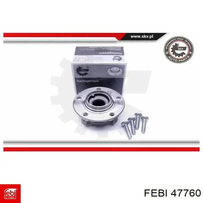 Ступицы передних колес Febi 47760 цена, от 88.83 USD
