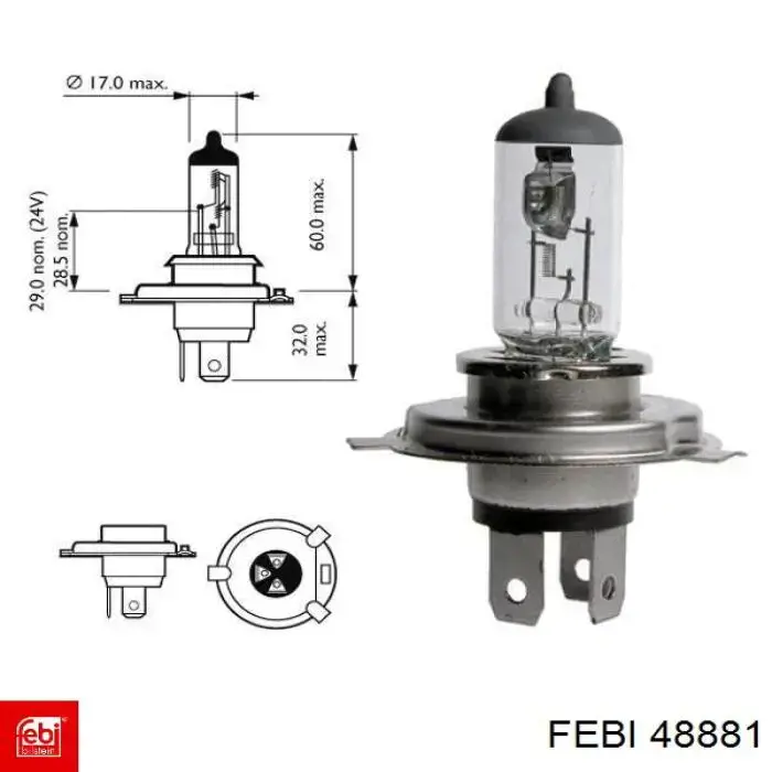 Болт поддона Febi 48881