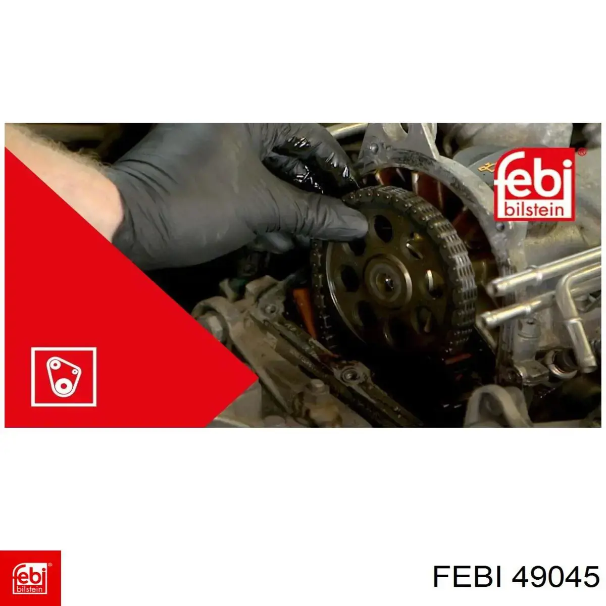 Цепь масляного насоса, комплект Febi 49045