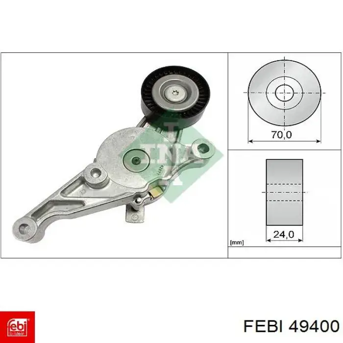Ремкомплект ГРМ Febi 49400 цена, от 386.99 USD