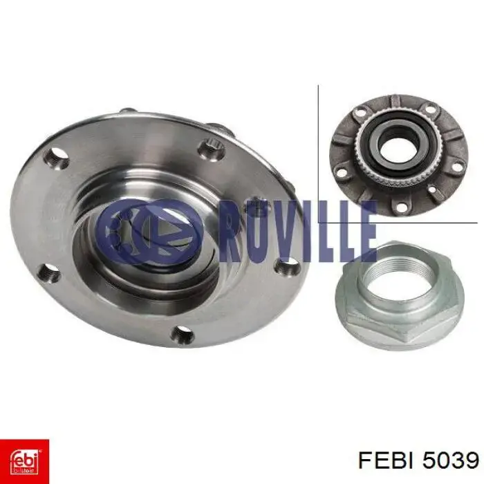 Колесный болт 5039 Febi