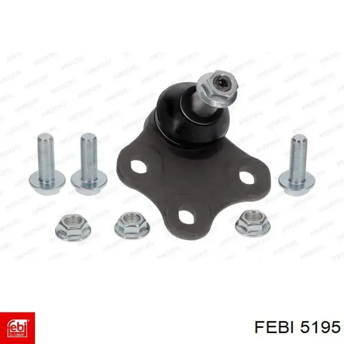 Нижняя левая шаровая опора Febi 5195 цена, от 13.50 USD