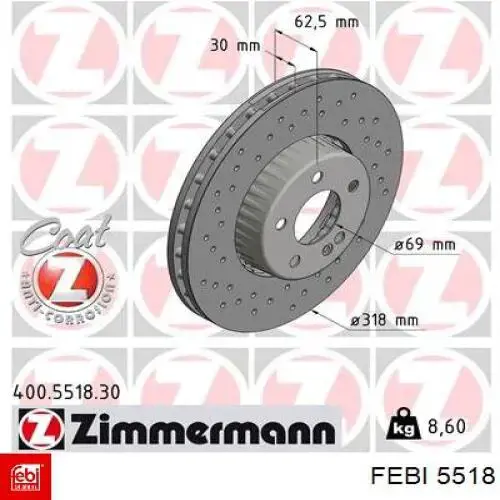 Распределительный вал двигателя Febi 5518 цена, от 151.96 USD