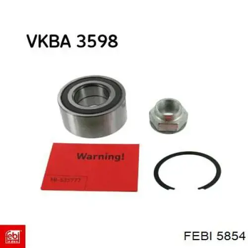Муфта кардана эластичная передняя 5854 Febi